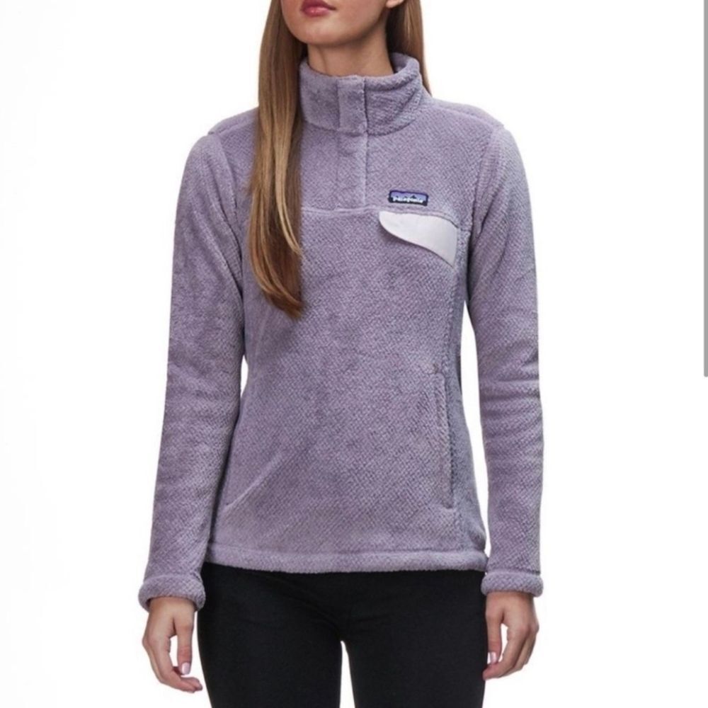 Patagonia Smokey Violet Fleece Sweater Size M